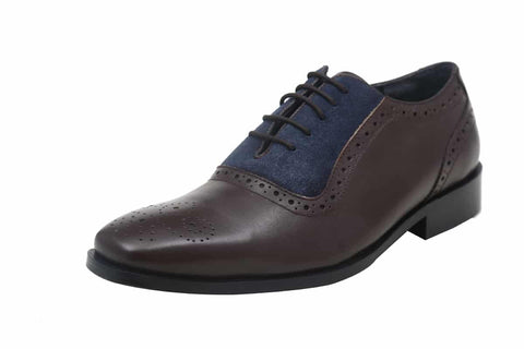 Blue Harpers Multi Color Office Genuine Leather Formal Shoes