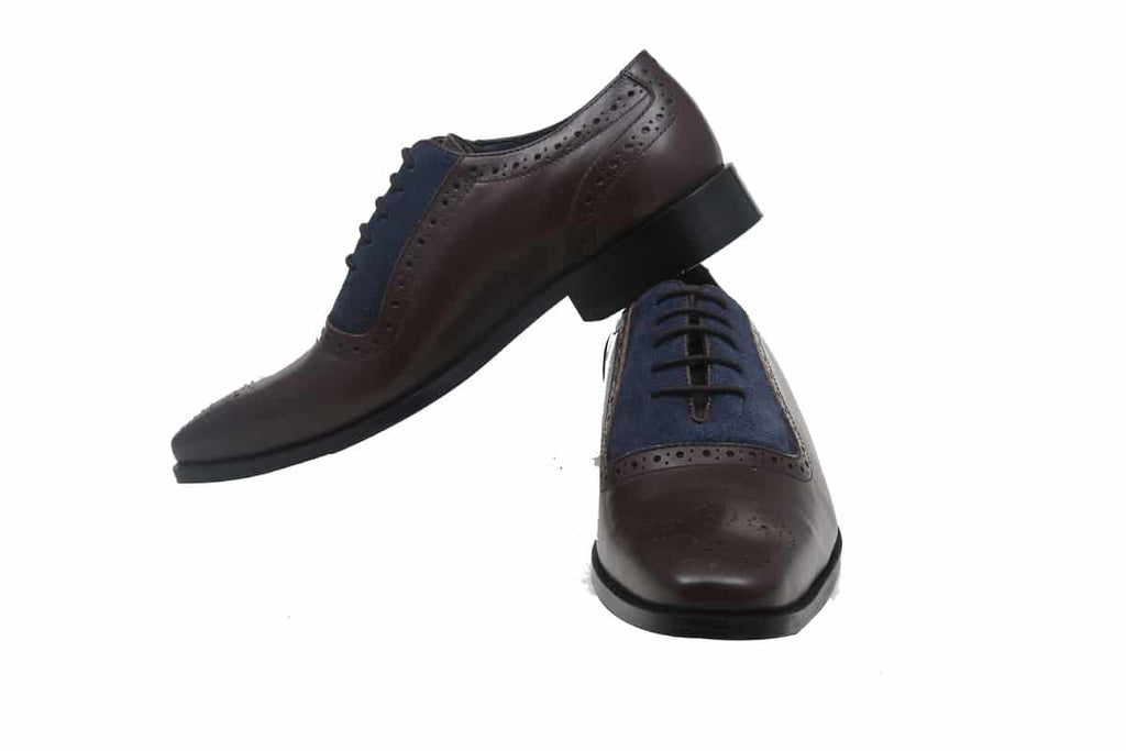 Blue Harpers Multi Color Office Genuine Leather Formal Shoes