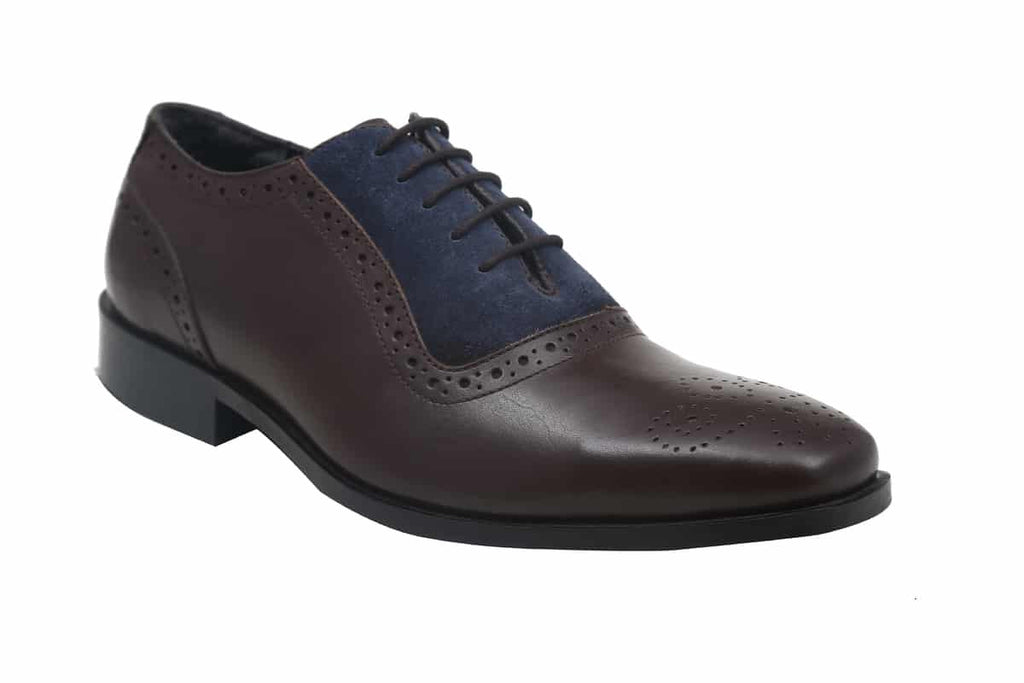 Blue Harpers Multi Color Office Genuine Leather Formal Shoes