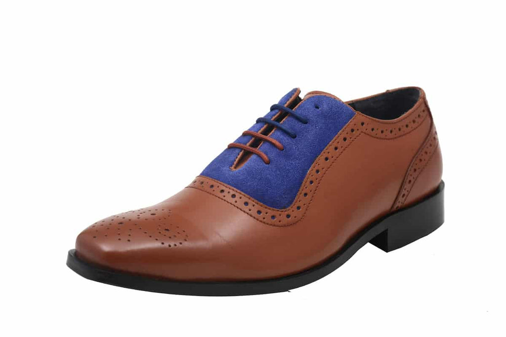 Blue Harpers Multi Color Office Genuine Leather Formal Shoes