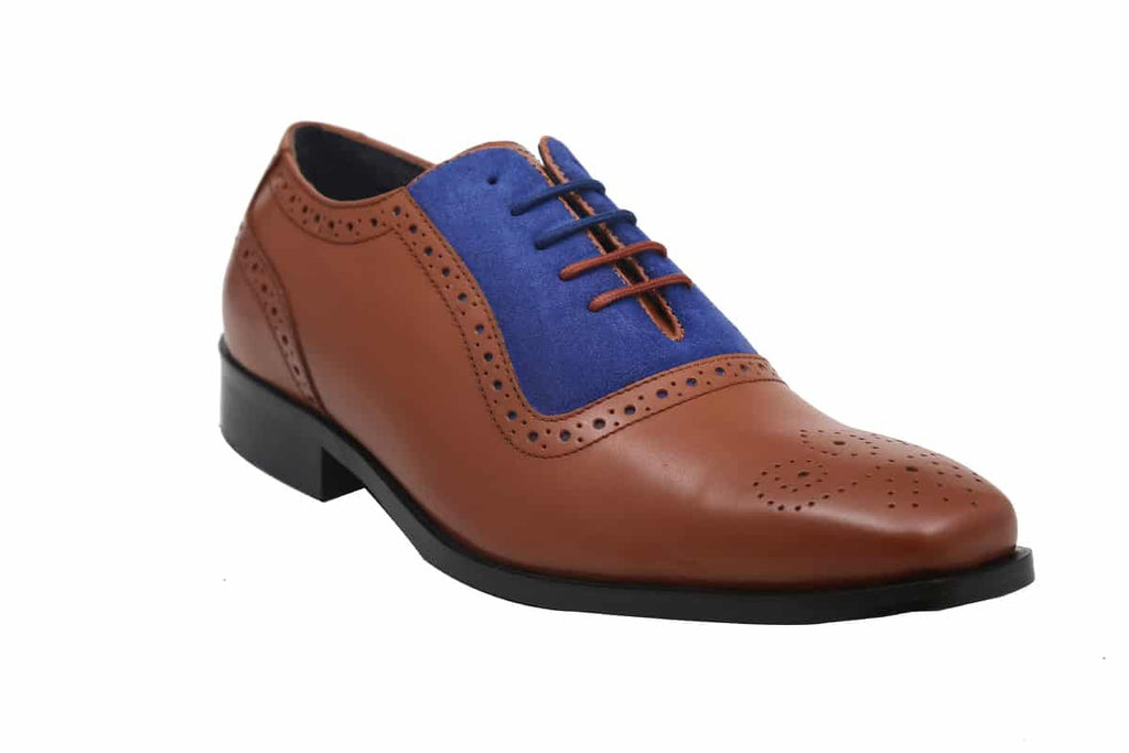 Blue Harpers Multi Color Office Genuine Leather Formal Shoes