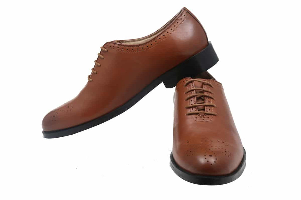 Blue Harpers Tan Office Genuine Leather Formal Shoes