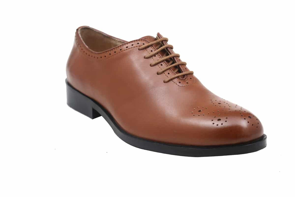 Blue Harpers Tan Office Genuine Leather Formal Shoes