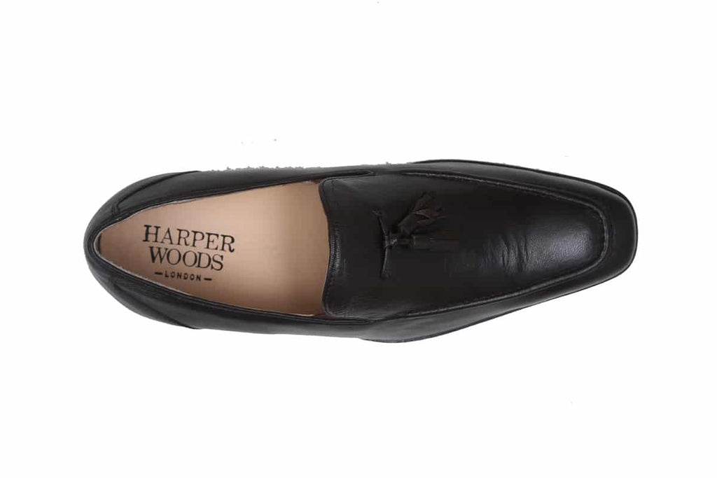 Blue Harpers Brown Slip On Genuine Leather Formal Shoes