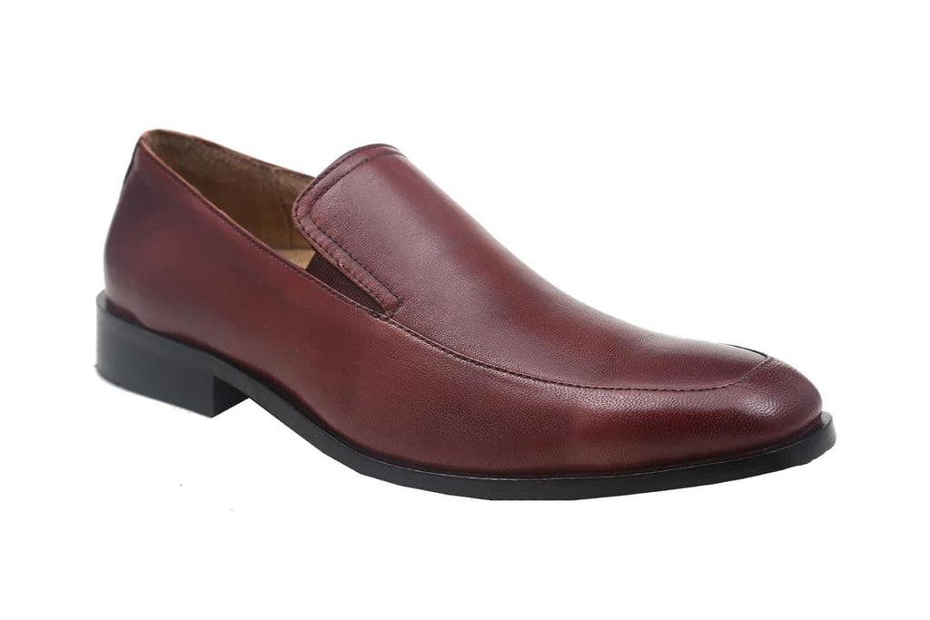 Blue Harpers Maroon Slip On Genuine Leather Formal Shoes