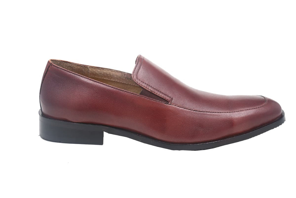 Blue Harpers Maroon Slip On Genuine Leather Formal Shoes