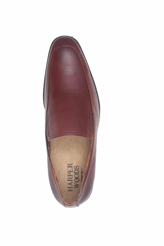 Blue Harpers Maroon Slip On Genuine Leather Formal Shoes