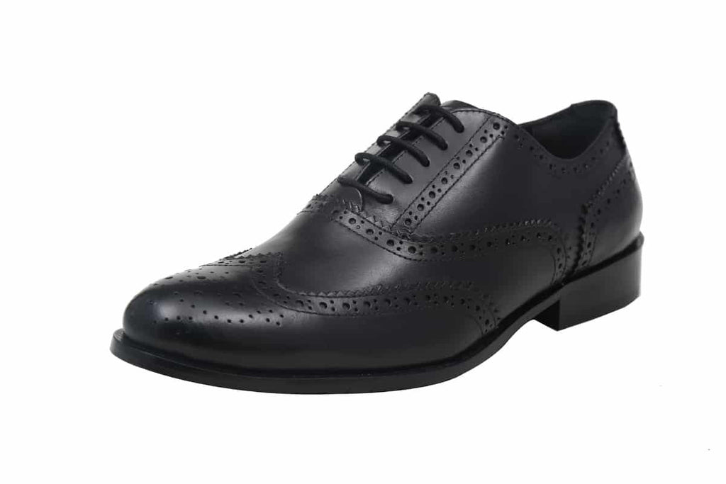 Blue Harpers Black Office Genuine Leather Formal Shoes