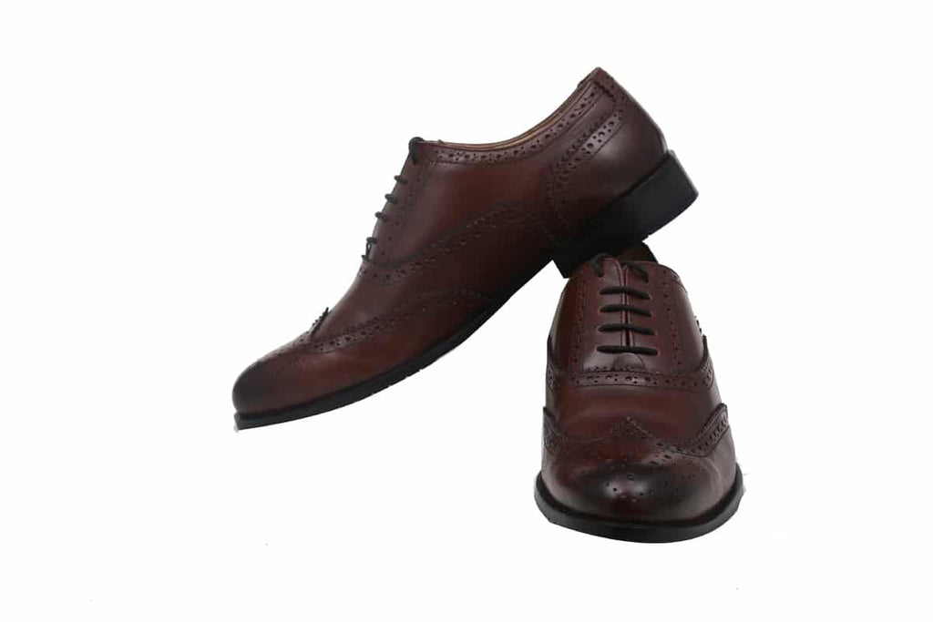 Blue Harpers Brown Office Genuine Leather Formal Shoes