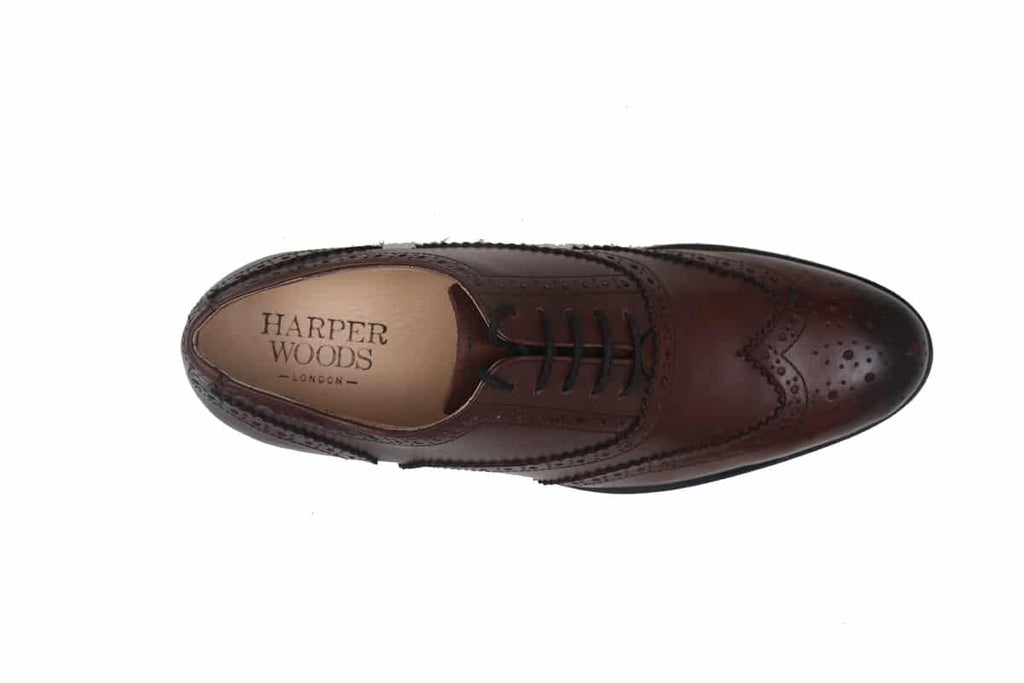 Blue Harpers Brown Office Genuine Leather Formal Shoes