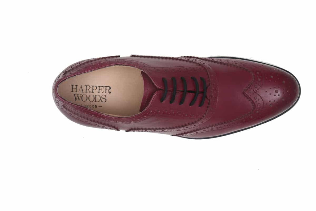 Blue Harpers Red Office Genuine Leather Formal Shoes