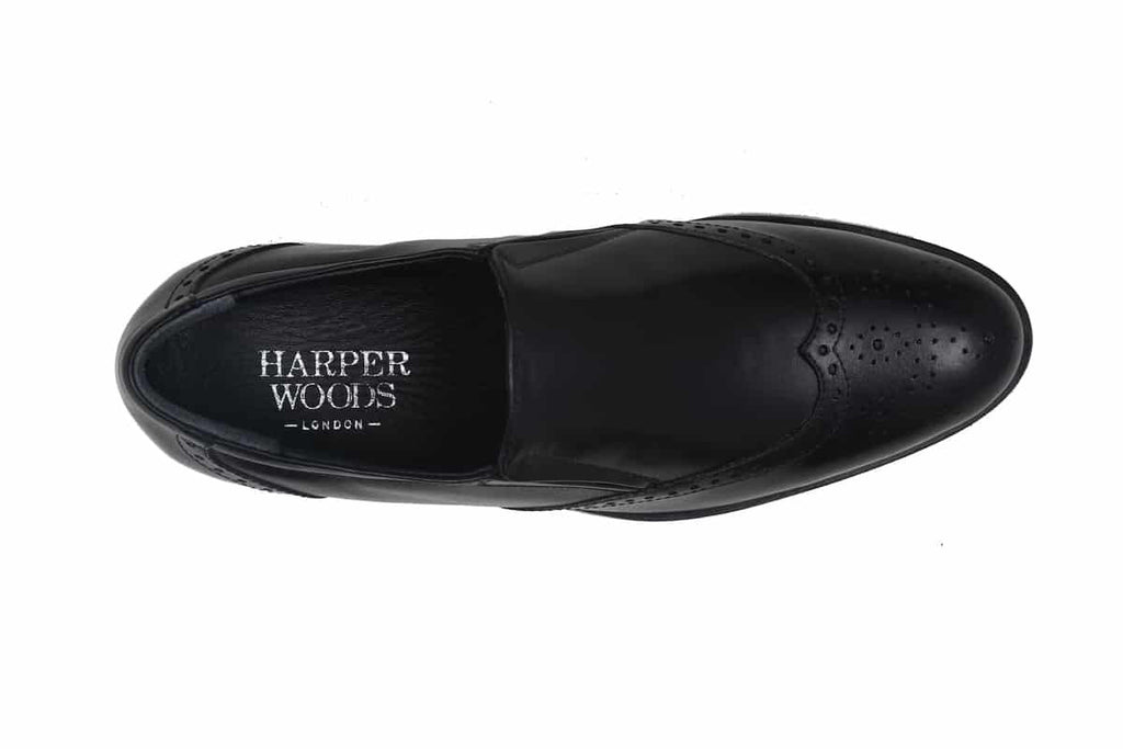 Blue Harpers Tan Office Genuine Leather Formal Shoes