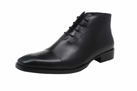 Blue Harpers Black Office Genuine Leather Formal Shoes