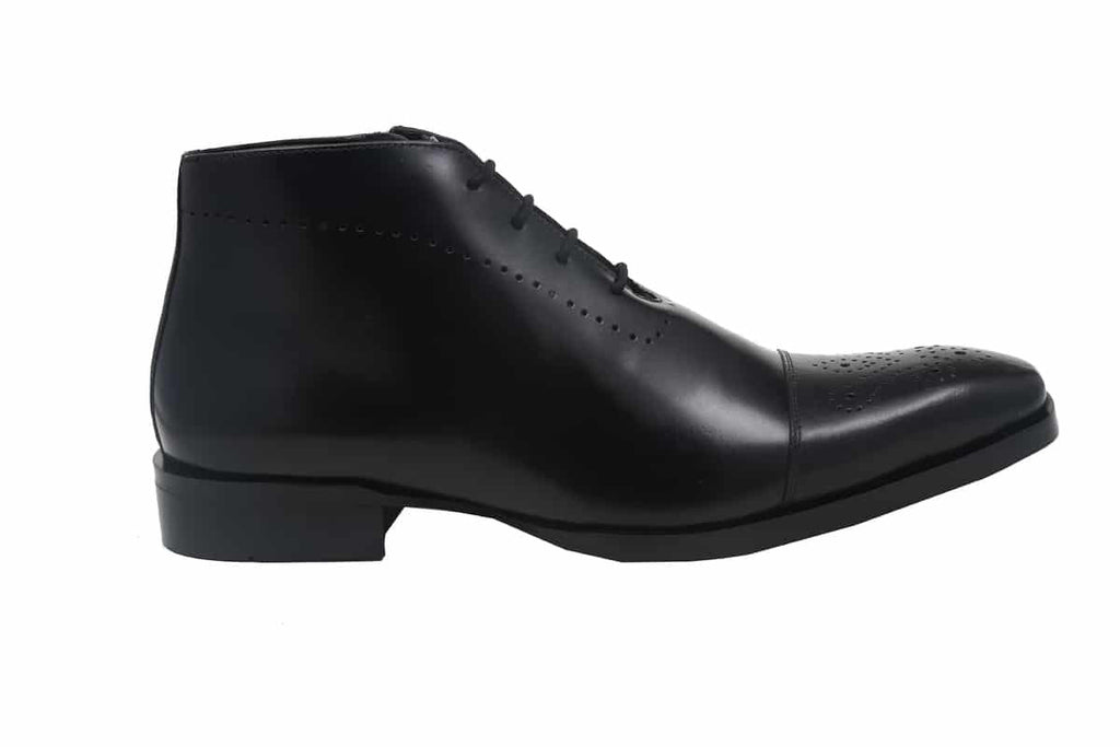 Blue Harpers Black Office Genuine Leather Formal Shoes