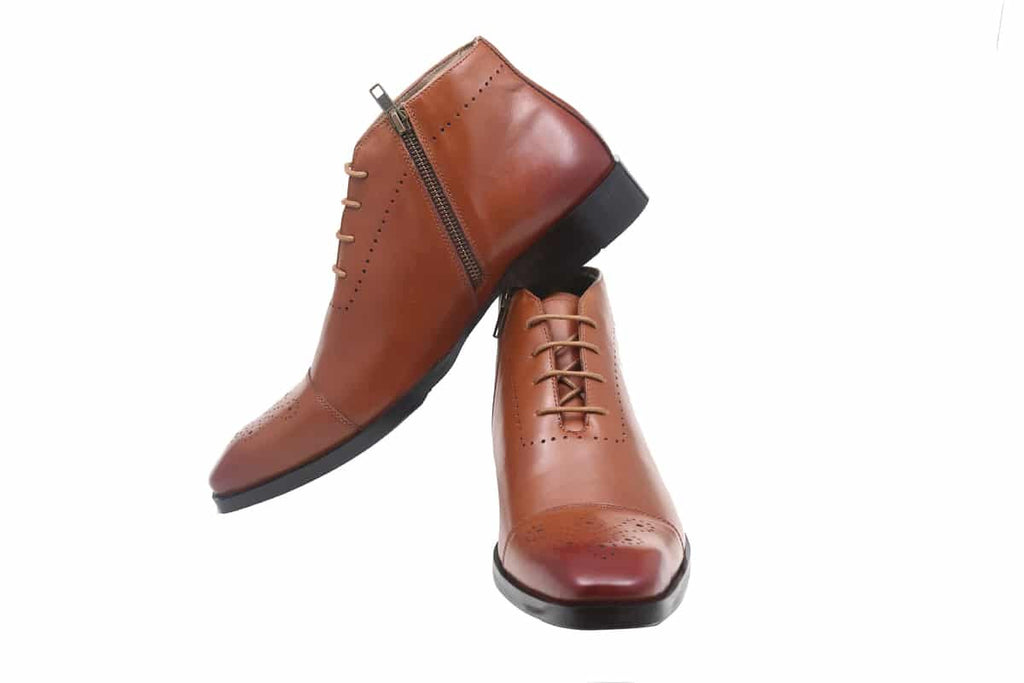 Blue Harpers Tan Office Genuine Leather Formal Shoes